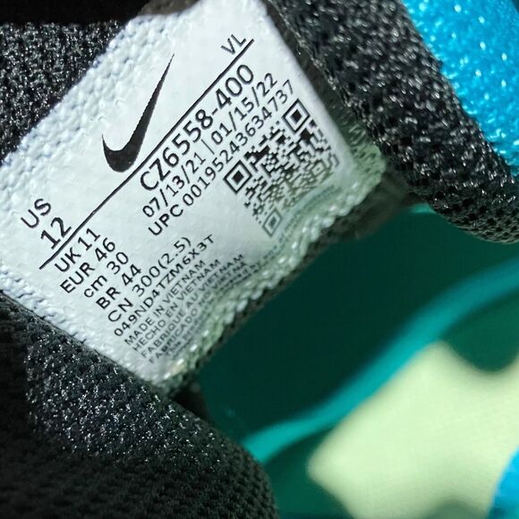 Nike Shoes Mens 12 Alpha Huarache 8 Varsity Lax‎ Lacrosse CZ6558-400 Blue Swoosh main image 8
